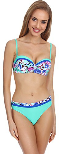 Merry Style Womens Push Up Bikini Set P509-53MIA (Pattern-1, EU(Cup 70 D/Bottom 36)=UK(32D/8))