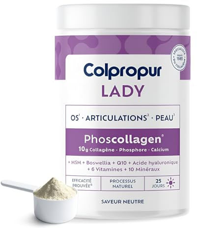 COLLAGENE Poudre Ménopause | 17 Actifs | Peau Os Articulations |sans sucre