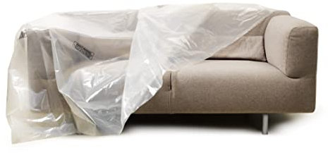 Direct Manufacturing Heavy Duty Sofa Furniture Protector Slip Over Cover Bag : Protection against Pet Clawing,Liquids,Dust. Great for when moving (3 Seater)