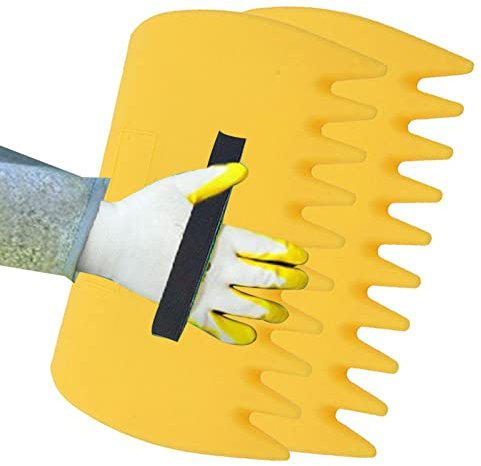 WOTEG Râteau à jardin | Pince ergonomique pour ramasser les feuilles, ramasser les feuilles, ramasser les feuilles, ramasser les feuilles, ramasser les feuilles et les débris pelouse