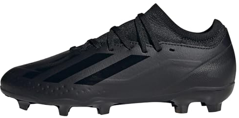 adidas X Crazyfast.3 Firm Ground Boots Fußballschuhe, Core Black/Core Black/Core Black, 34 EU