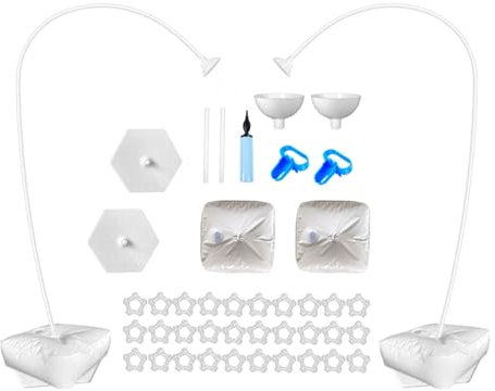 bephible Kit di supporto per arco di palloncini, forma di piegatura gratuita, stabile e affidabile, kit di supporto per palloncini a mezzo arco per accessori per feste di nozze B