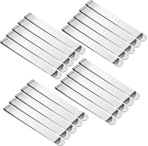 20 Stück Metall Nähklammern 3inch Nähgewichte mit Skala Edelstahl Stoffklammern zum Befestigen von Stoff Quilten Nähzubehör und Markierungs Zubehör