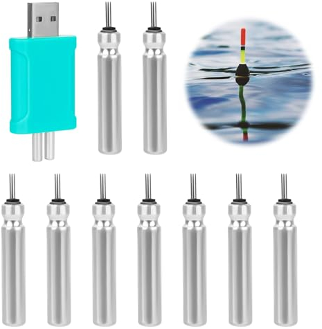 HERBYD LED Posen Angeln Batterie Aufladbar CR 425 Akku für Angelposen Wiederaufladbare CR425 USB Angelposen Akku, LED Angel Posen Leuchtpose Angeln Zubehör