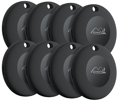 Lifemate Life Tag – Bluetooth spårningsetikett 8-pack, kompatibel med Apple Find My, alternativ till AirTag för nycklar och bagage