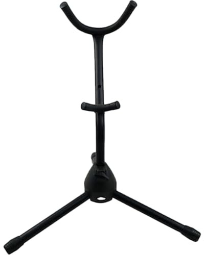 ULTECHNOVO Supporto per Sax Tenore in Metallo Nero Design Pieghevole e Resistenza All'usura, Accessorio per Sax Contralto e Tenore