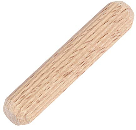 Trend Tacos de madera de haya, paquete de 50, 8 mm de diámetro x 40 mm de longitud, ranurados para pegar eficientemente MDF y aglomerado, DWL/3/50