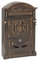 ARREGUI Briefkasten aus Aluminium im klassischen Stil, Größe L (Zeitschriften und C4-Umschläge), großer und Eleganter Wandbriefkasten für den Außenbereich, Bronze, 47 x 29 x 9,5 cm