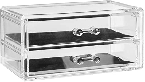 5five - boîte à bijoux 2 tiroirs selena transparent