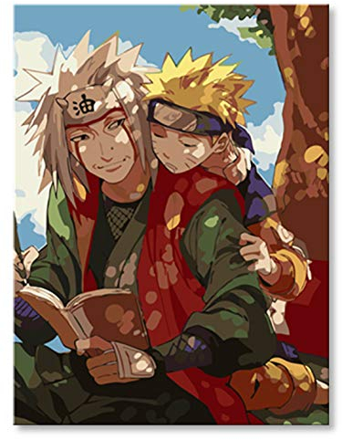 Shukqueen Malen Nach Zahlen Anime für Erwachsene, Anfänger, Kinder, 16x20 Zoll (Ohne Rahmen)