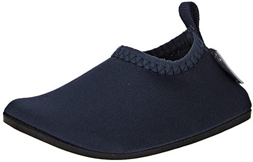 Sterntaler Badeschuhe uni - Baby Aquaschuhe schnelltrocknend - Unisex Schwimmschuhe, bequeme Strand Slipper, marine, Größe 20