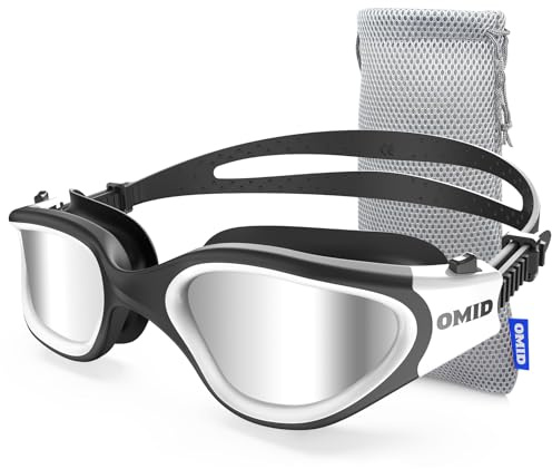 OMID Gafas de natación polarizadas P2 para hombres, antivaho, para mujeres adultas