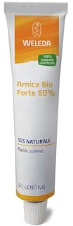 Weleda Arnica Bio Forte 60%, gel rinfrescante e lenitivo di facile e gradevole applicazione, per rapido sollievo da contusioni e contratture muscolari (1X25g)