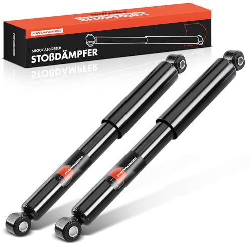 Frankberg 2x Ammortizzatori per sospensioni Ammortizzatori per telaio Posteriore sinistro destro 444mm Pressione del gas Compatibile con Matiz M200 M250 Matiz M100 M150 Spark Replace# 315092, 96424027