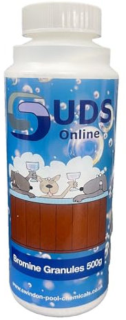 SUDS-ONLINE 500g Bromine Infused Granules for Hot Tub Spa Swimming Pool Chemicals
