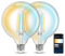 Aigostar Smart LED Glühbirne E27, 6W Vintage Glühbirnen, G125 Transparent Globe, 850LM Warmweiß Dimmbar 2700K -6500K, Kompatibel mit Alexa und Google Home, Kein Hub erforderlich, 2.4GHz WiFi, 2 Stücke