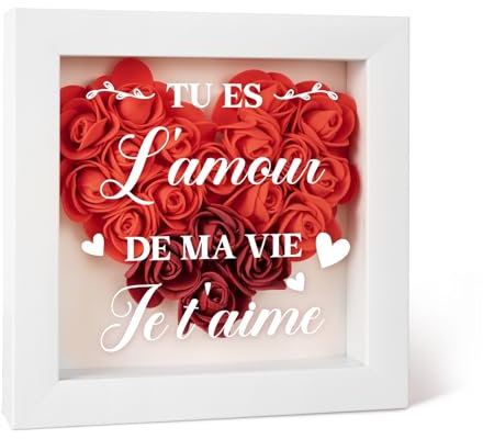 Cadeau Couple, Idee Cadeau Couple, Cadeau pour Son Copain, Cadeau pour Couple, Cadeau Amoureux pour Homme, Cadeau Copain, Cadeau Petit Copain Amour, Rose Eternelle - Cadeau Saint-Valentin