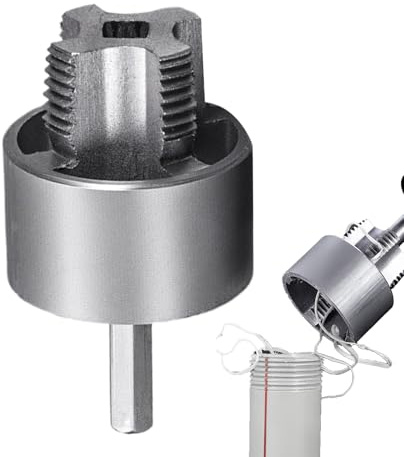 Duroecsain Filettatrice Interna Per Tubi PVC - Filettatrice Elettrica Completa Per Trapano | Kit Filettatore Multifunzionale Ergonomico Per Principianti e Professionisti