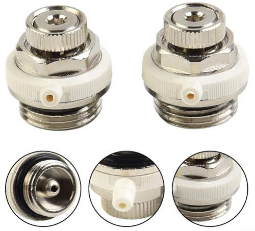 Válvula de purga de radiador automática de energía de 1/2 pulgada con salida de aire con corte automático y función de purga automática para un sistema de calefacción eficiente y mantenimiento (2
