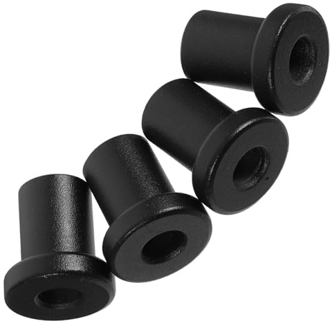 Lurrose 4 Entretoises en Acier au Carbone Pinces Métalliques pour Porte de Grange Coulissante, Matériel de Quincaillerie pour Rail Plat, Installation Rapide et Facile pour Portes
