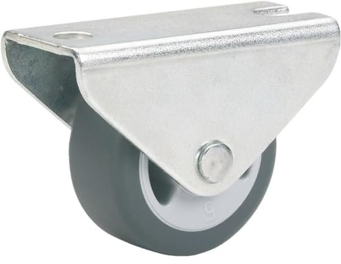 12er Pack Kastenbockrolle ø 50mm weich grau *neu* - Bockrollen Bettkastenrollen