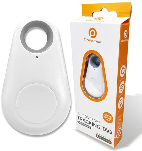 Powerfull Bluetooth Tracker Tag, Smart Bluetooth Item Finder, Worldwide Tracking, Key Finder Compatible with Apple - Replaceable Battery, Track your Keys, Wallet, Luggage, Backpack, Suitcase