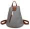 ITALYSHOP24 OBC Damen Rucksack Schultertasche Umhängetasche Backpack Handtasche Crossover Crossbody Henkeltasche Reise Stadtrucksack Grau