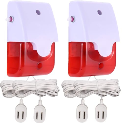 2 pièces détecteur de fuites d'eau avec Double sonde, 5M par câble de sonde, Max 120 DB réglable sonore & visuel capteur d'eau