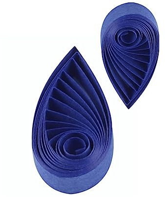 Strisce di carta per quilling, colore blu reale, per artigianato e classe, 120 rotoli di filamenti, lunghezza 53,8 cm (5 mm)
