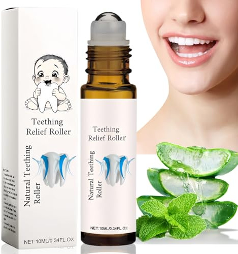 Teething Roller,Teething Gel,Teething Relief Roller,The Calm Roller Teething,Teething Essential Oil Roller,Natural Teething Relief Oil,Natural Pain Relief Roller for Instant Pain Relief,Teething Oil