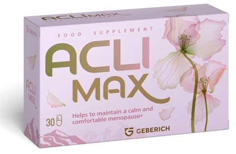 Aclimax – Integratore Menopausa – Controllo delle Vampate di Calore ed Equilibrio Ormonale – 30 Capsule – con Isoflavoni, Estratto di Soia, Semi d'Uva