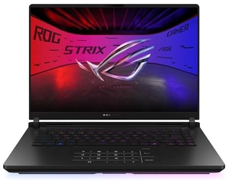 ASUS ROG Strix 16 G635LX-RW019W Intel Core Ultra 9 Processor 16 Gaming Laptop 64GB DDR5-SDRAM 2TB SSD NVIDIA GeForce RTX 5090 Windows 11 Home Black