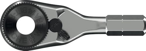 Wera 05003662001 8011 Zyklop Mini 4 Bit-Ratsche, 1/4, 1/4 x 50 mm