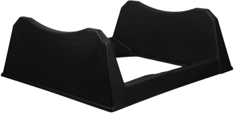 Operitacx Support de Pneus Polyvalent en PP Noir pour Camions et Garages, Rack de Rangement Ajustable pour Roues et Pneus, Organise Efficacement Votre Espace