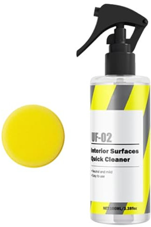 Detergente per interni – Detergente per console, ringiovanimento del sedile auto | 100 ml spray per la pulizia delle macchie per cruscotto, rivestimento in tessuto, maniglia della porta, camion