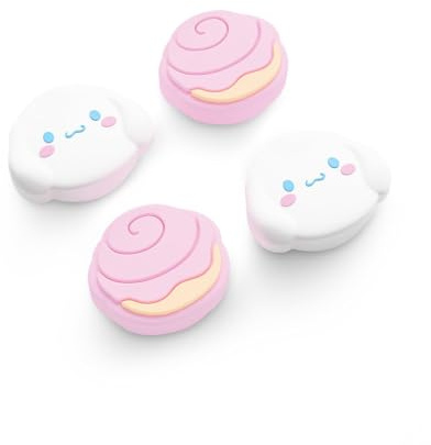 Switch 2 Game Console Thumb Grip Caps, 4PCS Soft Silicone Joystick Cover, Cute Analog Stick Cap Compatible with Switch 2025 - DEG