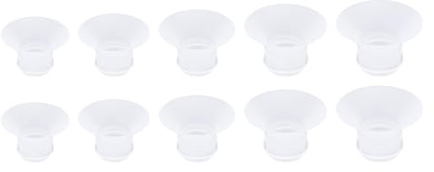 POENVFPO Inserto Flangia per Tiralatte 10 Pezzi Flange in Silicone Liquido per Tiralatte M5 M9 con 5 Misure 13-21 Mm A Prova di Perdite Comodi Accessori di Pompaggio per Madri Che Allattano