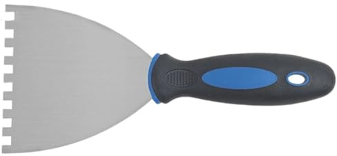 Brxmpn Portable Notched Trowel Tile Adhesive Comb Concrete Tile Tools for Masonry Tile Installation Work Wallpaper Hand Tool Supplies