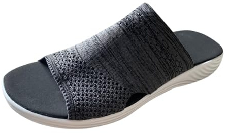 Generico Sandali Donna Romantico Comodo Sandalo Da Spiaggia Da Vacanza Ciabatte Sandali Donna Comodi Leggero Senza Tacco Scarpe