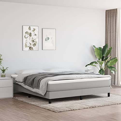Nusvialune fickfjädermadrass 152 x 203 x 20 cm medium grå andas hållbar komfort stödjande ergonomisk lämplig för sovrum gästsäng barnsäng