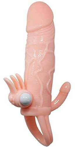 Dreamlove Brave Man Funda Pene Anal y Clitoris Vibrador 16.5 cm Natural - 1 Unidad