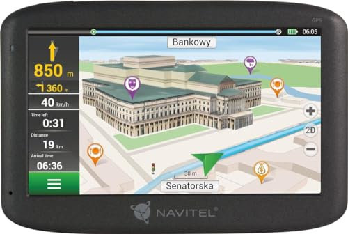 Navitel MS400 Navigationssystem Navigationsgerät 5 Zoll Display mit Lifetime Karten für 12 Länder