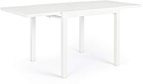 Bizzotto Pelagius Tisch weiß ausziehbar 83-166x80 Code 0662711