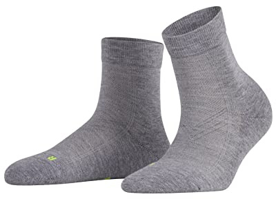 FALKE Damen Kurzsocken Cool Kick W SSO Weich atmungsaktiv schnelltrocknend einfarbig 1 Paar, Grau (Light Grey 3400), 35-36