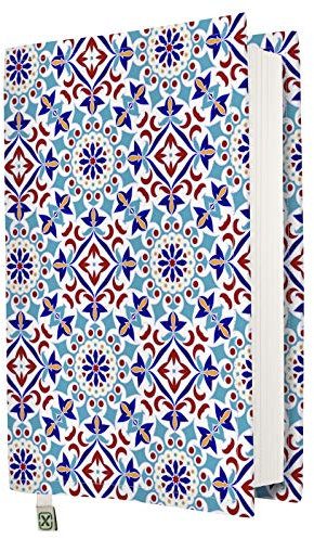 Buchumschlag – Hardcover für Bücher, waschbar, wasserdicht, Buchschutz, gepolstert, (Mosaik, XL)
