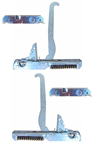 Star Glem Gas Whirlpool - Kit 2 cerniere 164 x 21 mm. complete di 2 portarulli per porta forno con doppio vetro - KCF5592