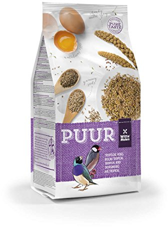 Parrot Essentials PUUR Tropical Bird Seed Mix - Premium Canary Seed Mix & Gourmet Finch Food Blend - Complete Nutrition to Promotes Vitality & Vibrant Feathers - 750Gr