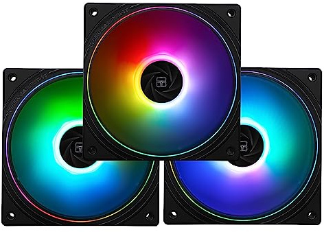 Thermalright TL-S12-S ventola CPU da 120 mm ARGB, effetto luce con copertura sottile, presa PWM a 4 pin ventola per computer silenziosa con cuscinetto S-FDB, ventola di raffreddamento fino a 1500 giri