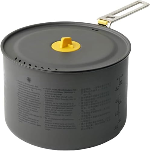 SEA TO SUMMIT - Frontier Pot 3L - Ultraleichter Campingtopf - 3 Personen - Kochtopf mit Antihaftbeschichtung + Siebdeckel - Kompaktes Design - aus harteloxiertem Aluminium - 304 g