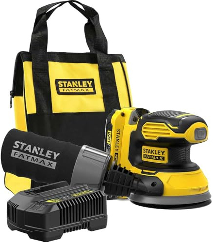 Stanley Fatmax V20 SFMCW220 18v Cordless Random Orbit Disc Sander 125mm 1 x 2ah Li-ion